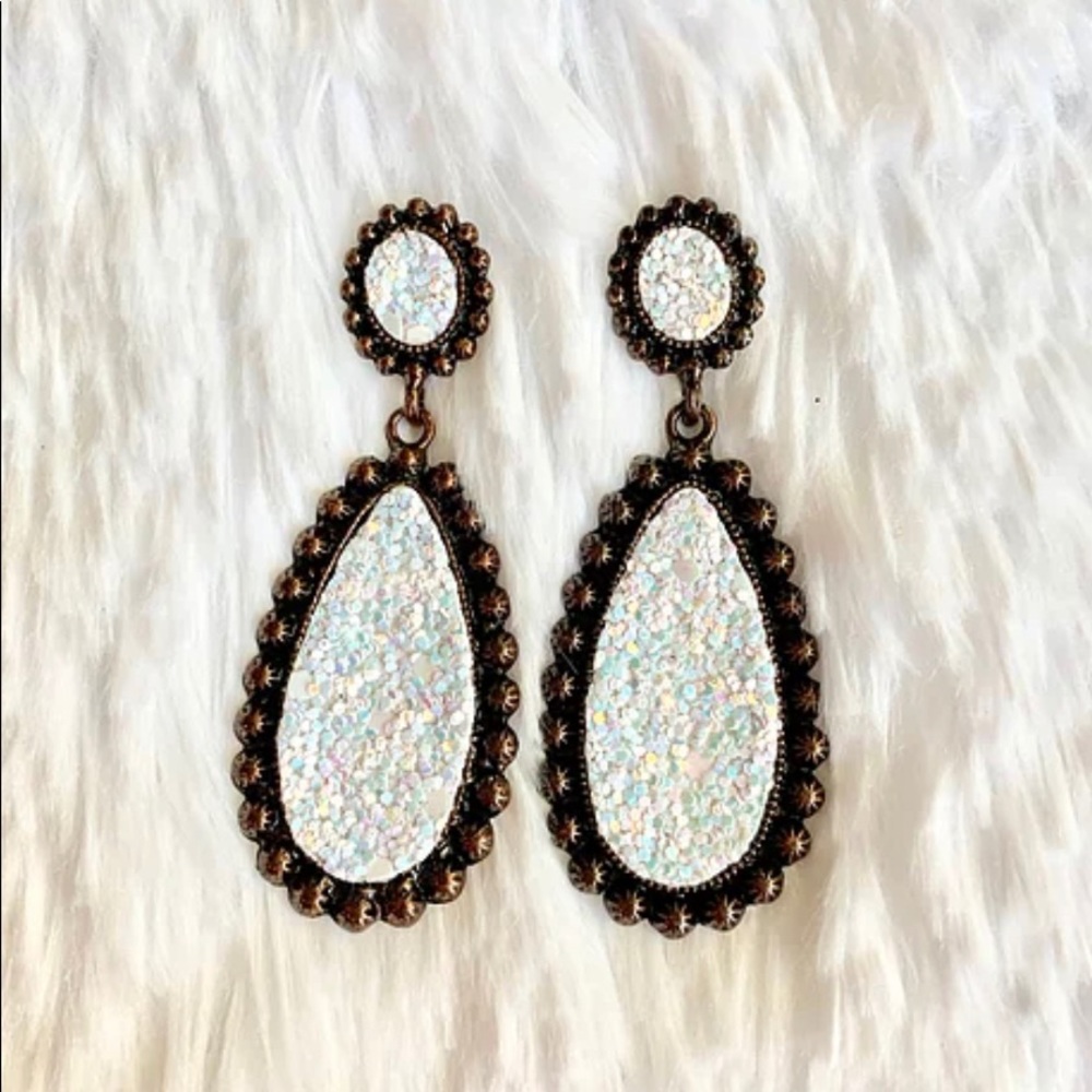 NWT Glitter Earrings